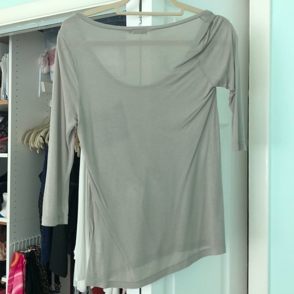 Taupe Tobi Scoopneck T-Shirt - Picture 2 of 3